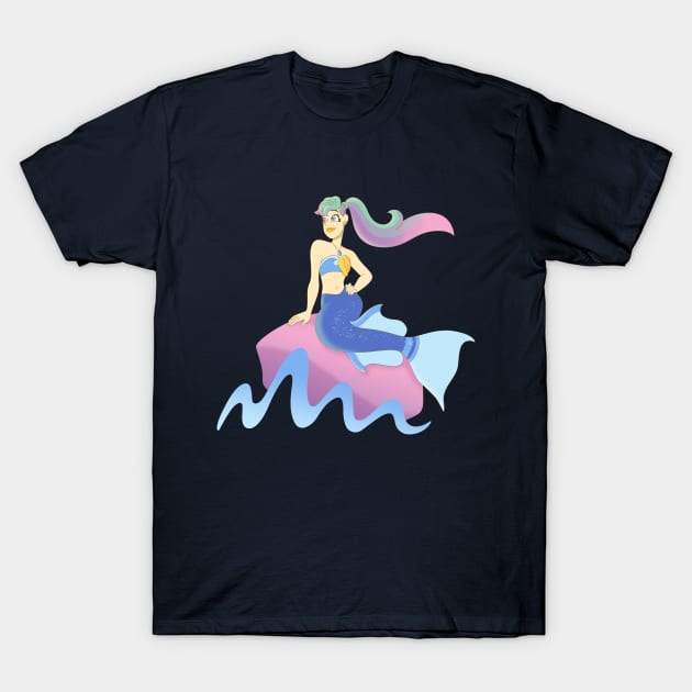 Mermaid Princess Sirenetta T-Shirt by Tiny Siren Animation